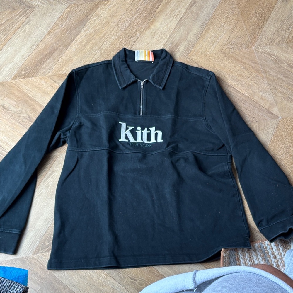 Kith Black Half-Zip Long Sleeve